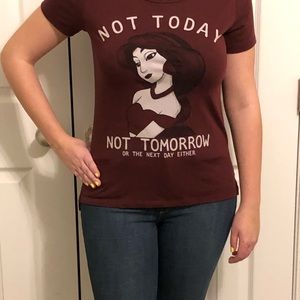 Disney Burgundy Princess Jasmine T-shirt.